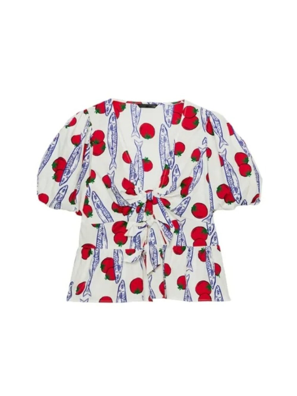 Printed Shirt with Bows (NWT)